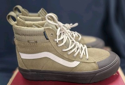 Vans MTE Sk8 Hi WP Boots Olive Drab Men SZ 7 Women 8.5 New No Box Top Defects