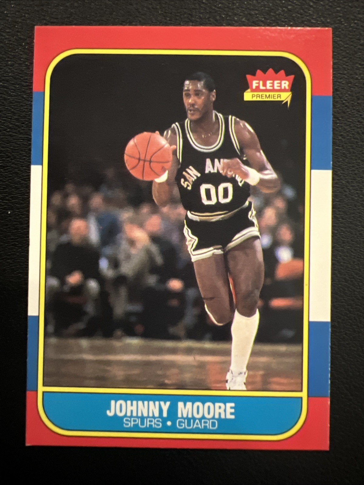 1986 Fleer Basketball #76 Johnny Moore EX W/ Awesome Corners!