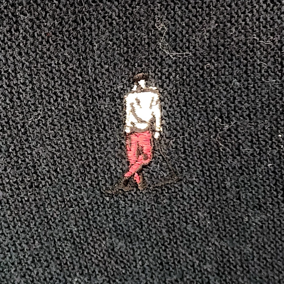 Vintage Penguin Sport Cardigan Sweater Acrylic Men's XL Black Preppy Golf USA - Image 3 of 4