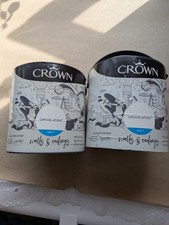 Crown 2 X 2.5ltr Canvas White Paints