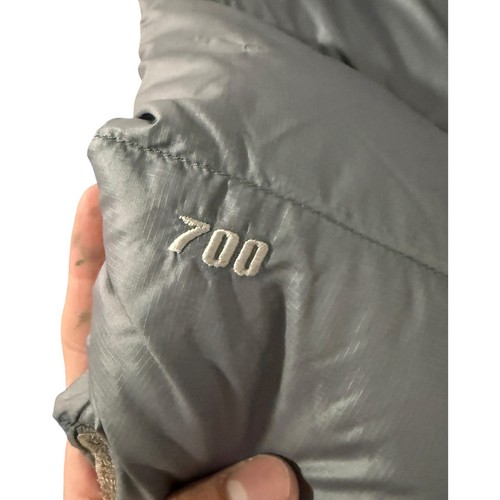 Vintage The North Face Nuptse 700 Puffer Jacket Gray Mens XL - Picture 8 of 8