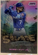 2025 Topps Stadium Club - Savage Sluggers Bobby Witt Jr. #SS-6 Pink
