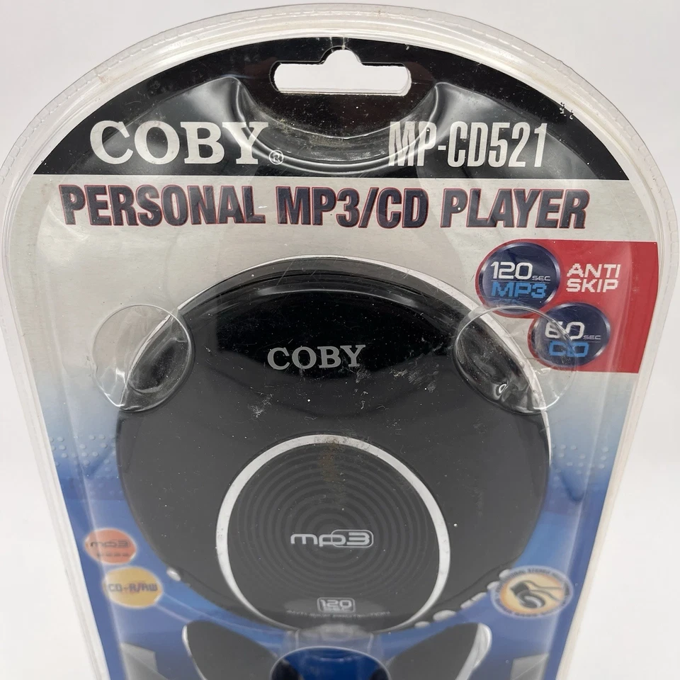 Coby MPCD521 MP-CD521 Personal MP3 CD Player Portable Audio Player NEW SEALED - Image 3 of 4