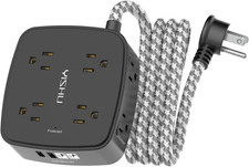 Surge Protector Power Strip - 8 Outlets with 4 USB 2 USB C Charging Ports, 6F