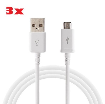 3X OEM Micro USB Cable for Galaxy S7 Edge S7 Note 4 Note 5 S6 Charger