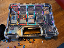 MTG Commander Deckbox Organizer für 12 Decks Karten Box TCG Transport Case