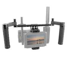 CAMVATE Aluminum Handheld Monitor Cage Kit For 5" and 7" LCD Monitor