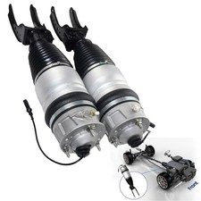 Front Left Right Air Suspension Shock Struts For Porsche Cayenne 92A 2010-2018