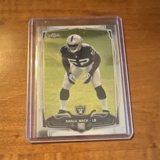 Topps Chrome 2014 Khalil Mack Rookie #14 Oakland Raiders Football Card. rookie card picture