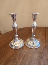 Swedish 830S Silver Candlesticks Silver Pair, 830s Silver,Vintage Candlesticks