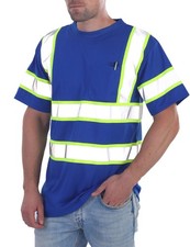 High Visibility Shirts for Mens Class 3 Hi Vis Reflective Construction Shirts...