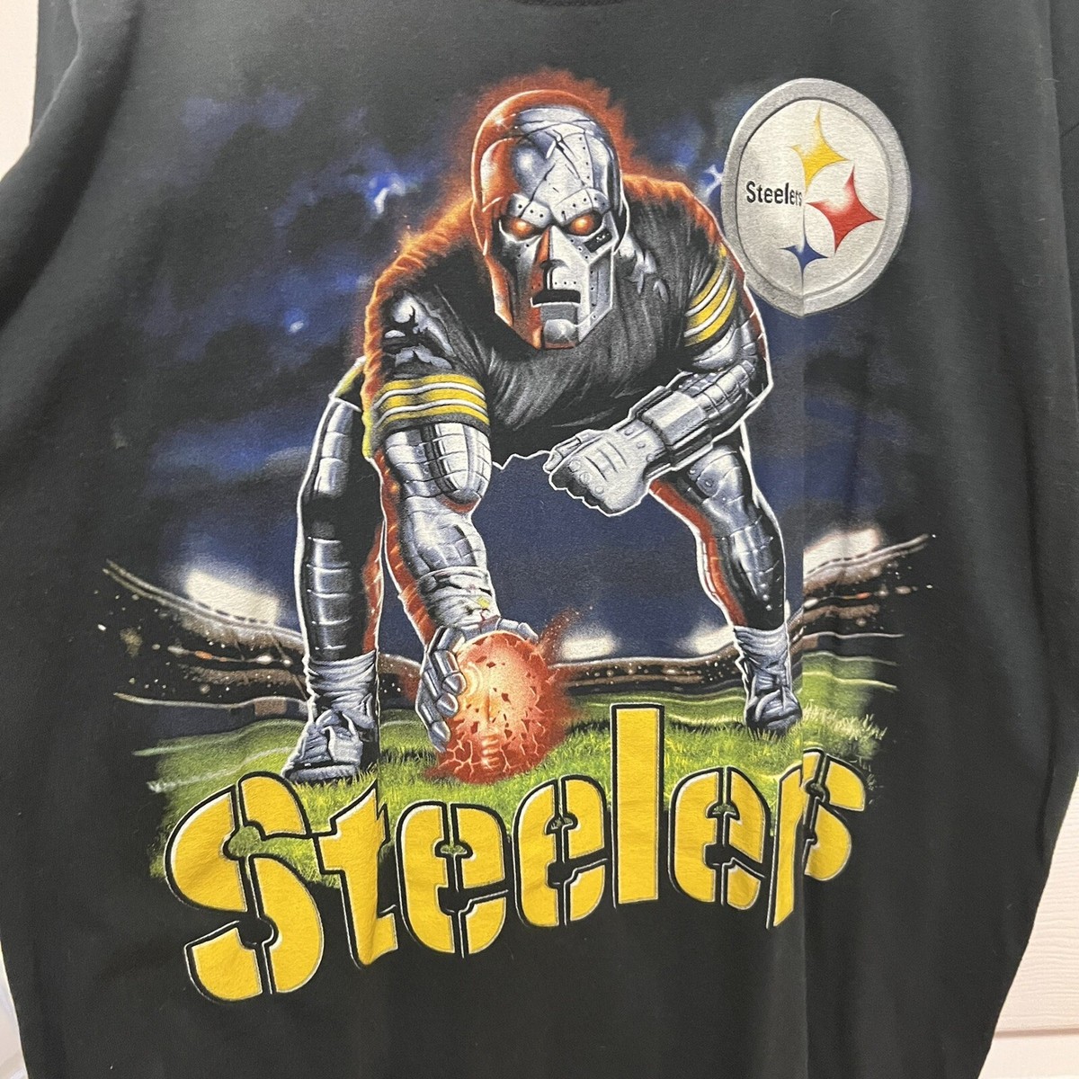 NFL Robot Pittsburgh Steelers Football T-Shirt size 2 XL Adult Pre