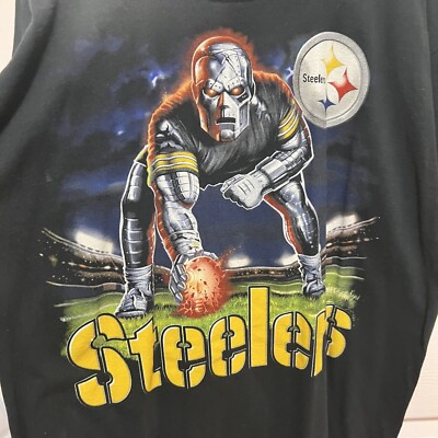 NFL Robot Pittsburgh Steelers Football T-Shirt size 2 XL Adult Pre