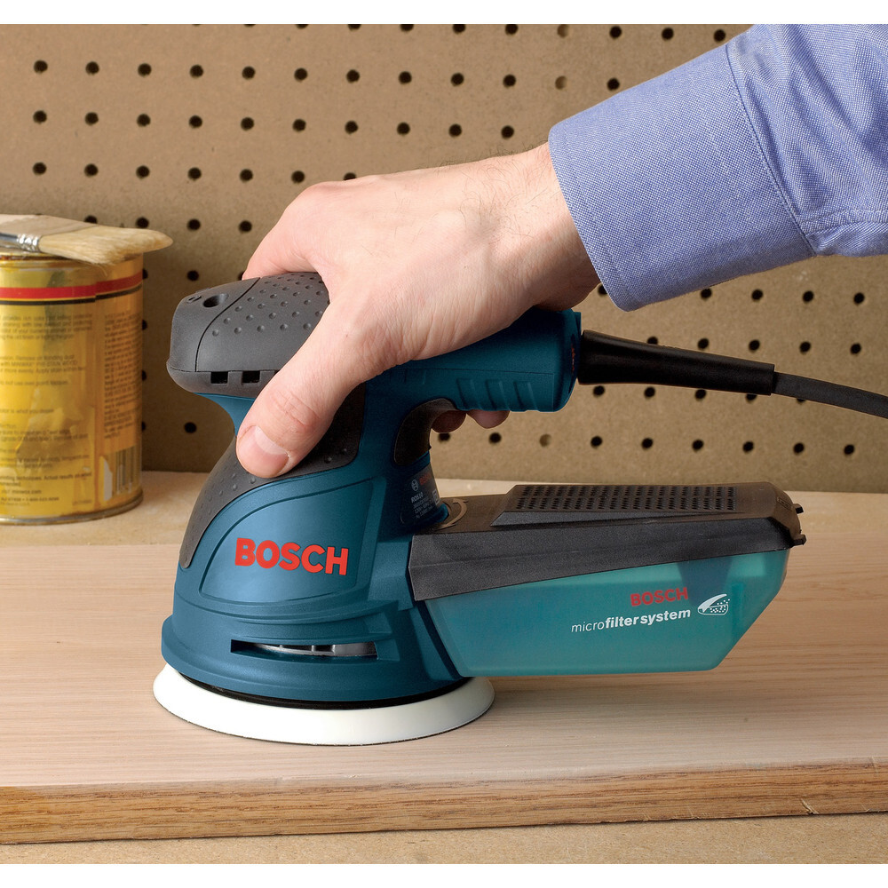 Bosch ROS20VSC 5" Orbital Sander with Carrying Bag and Dust Collector ...