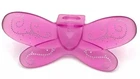 Lego New Fairy Minifigure Wings Trans-Dark Pink Silver Filigree Neck Ring D48