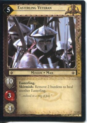 Herr der Ringe CCG Karte RotK 7.U147 Easterling Veteran