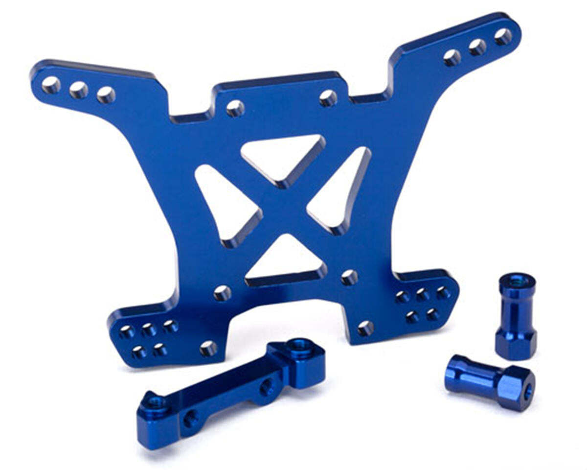 Traxxas Aluminum Rear Shock Tower (Blue) 6838x
