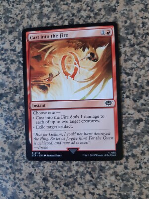 MTG 1 x Cast into the Fire - Der Herr der Ringe