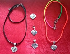 I LOVE SOFTBALL HEART ANTIQUE SILVER CHARM - SPORTS - NECKLACE - EARRINGS