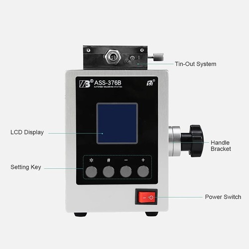 Saldatrice automatica tipo pedale ASS-376 alimentatore stagno 150 W strumento di riparazione - Foto 5 di 9