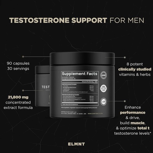 21,800mg Testosterone Booster & Male Enhancer - Natural Muscle & Stamina Support - Picture 6 of 7