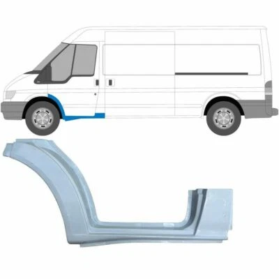 FORD TRANSIT 2000-2013 1/3 Tôle de Réparation de Seuil / Gauche - Photo 1/2