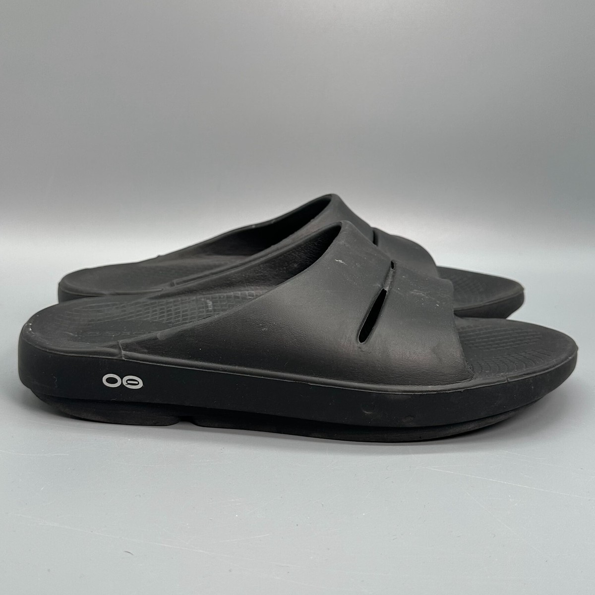 Oofos Ooahh Sport Slides Womens Size 9 Black Slip-On Sandals  display picture 3