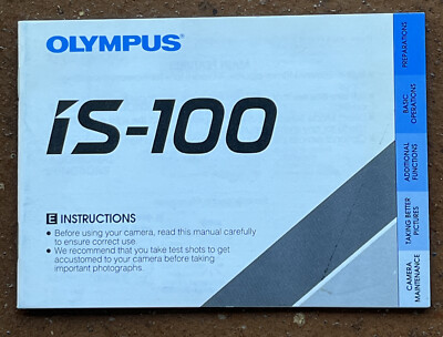 Olympus iS-100  - Instructions von 07.94