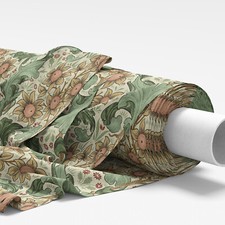 William Morris Fabric Orchid Buttercup Cream Furnishing Curtain Cushion Fabric