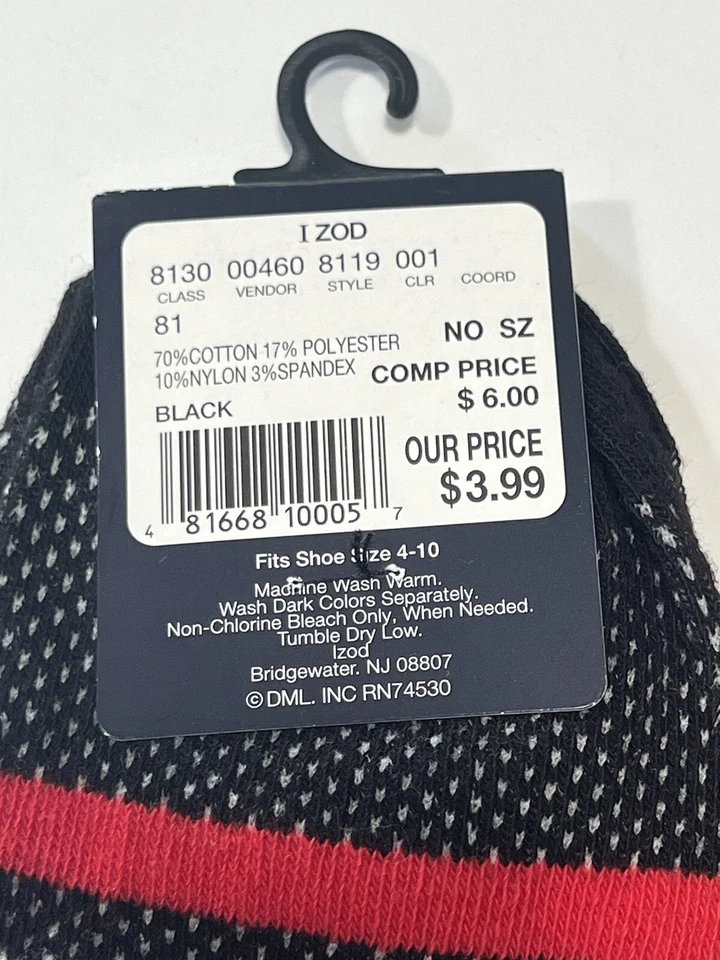 Calcetines Izod para mujer talla 9-11, 2 pares. Foto 3 de 4