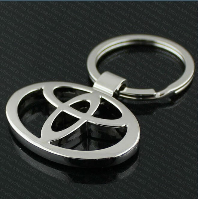 Vintage Metal TOYOTA Key ring. keyring, Fob Chrome SALE eBay