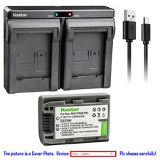 Kastar Battery USB Dual Charger for Sony NP-FP50 NP-FP51 Sony DCR-SR70 DCR-SR80