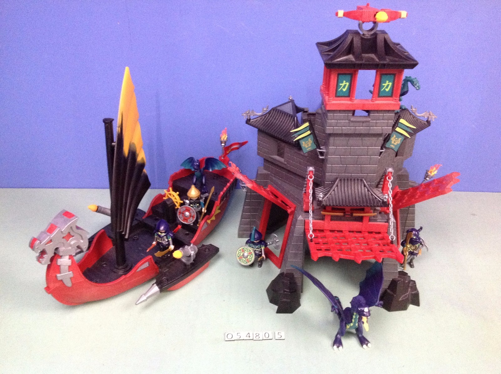 (O5480.5) playmobil château dragon samouraï + bateau ref 5480 5481 5479 (O5480.5) playmobil château dragon samouraï + bateau ref 5480 5481 5479