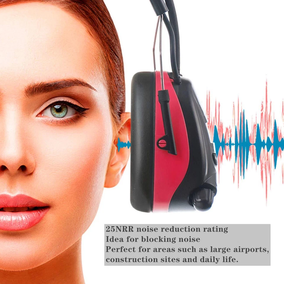 Bluetooth Hearing Protection Headphones with FM AM Radio，25dB NRR Rechargeabl... - Image 3 of 4