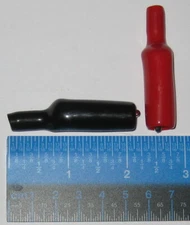 Insulated Heavy Duty Screw On Test Clips - Black and Red DMM Alligator Clips