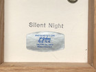 Dunn Ohio Christmas Music Box Red Oak Framed Plays Silent Night Made in the USA — photo 4