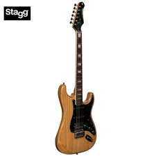 Stagg Vintage Series S-60 Solid Alder Body Electric Guitar Natural SES-60 NAT