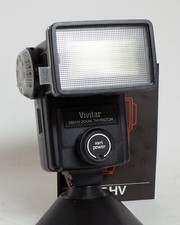 Vivitar 285HV 285 HV Electronic Shoe Mount Flash 35mm SLR Film Vintage