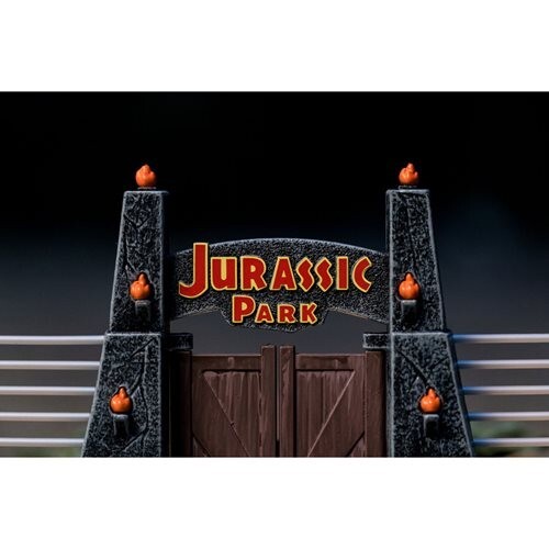 Jurassic Park Gate and Nano Hollywood Rides Vehicle Diorama - Picture 8 of 10