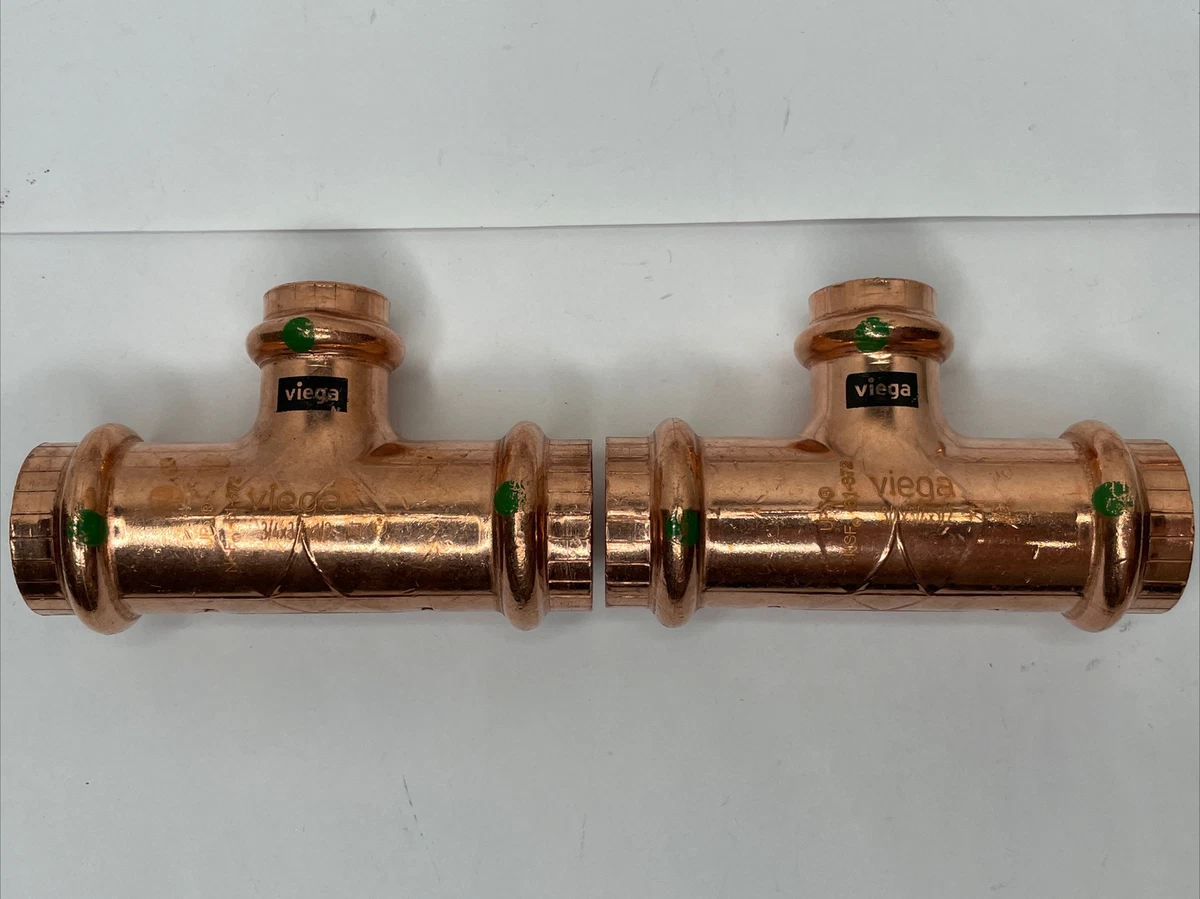 Viega ProPress 3 4 X 1 2 X 1 2 Press Copper Reducing Tee 53 OFF Viega ProPress 3 4 X 1 2 X 1 2 Press Copper Reducing Tee 53 OFF