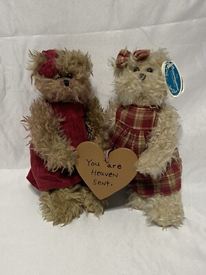 Bearington Bears Collection Sweet Blessings Heaven Sent Plush Pair Teddy Bear 7 