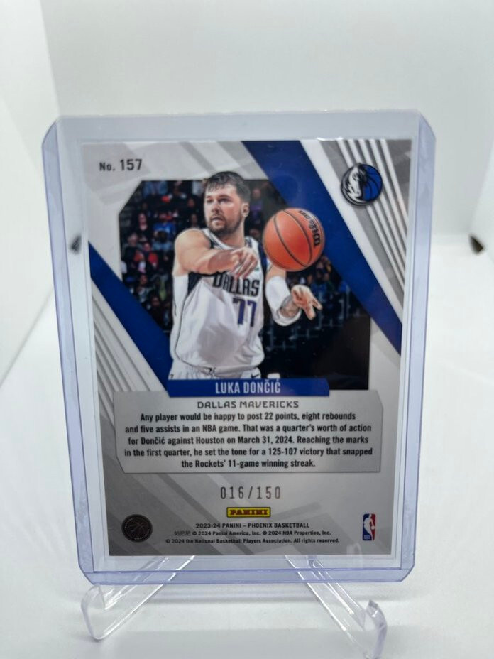2023-24 Panini Phoenix LUKA DONCIC White Ice 016/150 Dallas