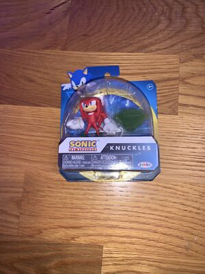 Sonic the Hedgehog 2.5'' Knuckles with Chaos Emerald Action Figure Jakks Pacific