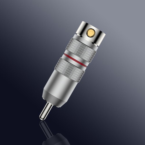 2x Viborg VR107R Rhodium plated Pure Copper RCA plug cable Connector Car Audio - Picture 7 of 22
