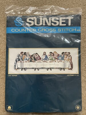 The Last Supper Counted Cross Stitch Kit Sunset 2976 Christian NOS ...