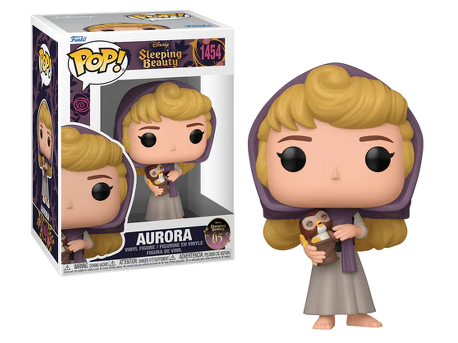 Funko Jaune Figurine De Collection La Belle Au Bois Dormant 65Th Anniversary Pop! Disney Vinyl Aurora W/Owl - Image 2