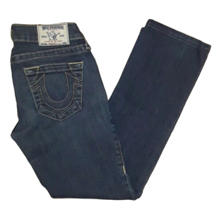 Straight Leg Horseshoe Pocket Jeans 
