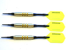 Soft Tip Darts Used, 15 Gram Brass with New Aluminum Shafts and Flights 2663