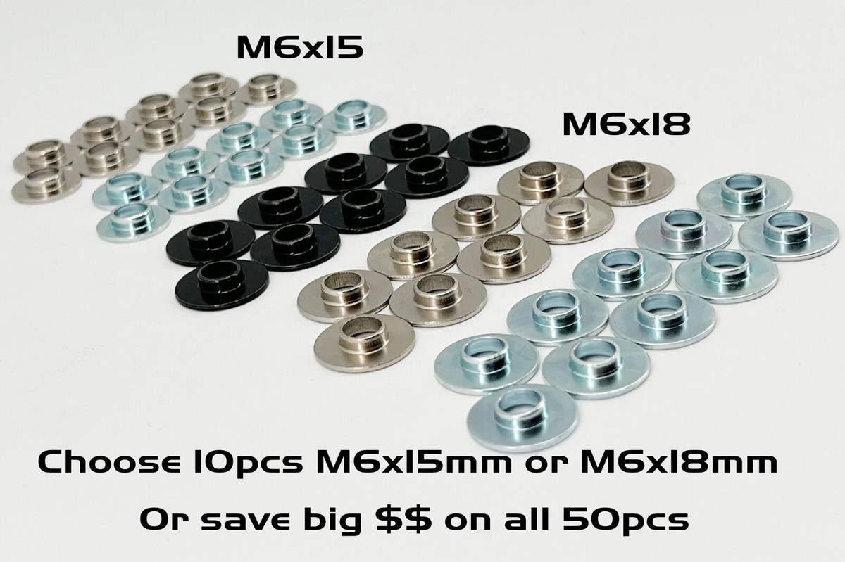 M6 Shoulder Collar Washer packs Suzuki Yamaha Kawasaki Honda Dirt