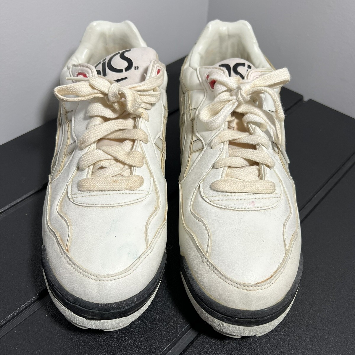 ACE track 00 ブッシュ変更済　KHIRO白　おまけ付き（靴） Vintage 1992 ASICS KY-27 AT Smasher White 920103 Shoes Mens